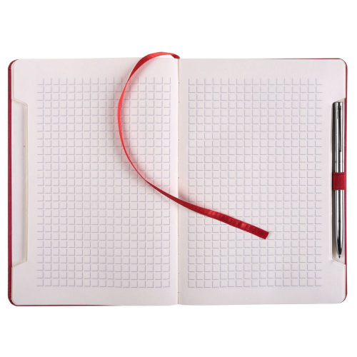 Изображение Блокнот Энигма с ручкой, красный