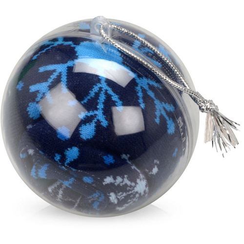 Изображение Носки в шаре Снежинка женские, синие