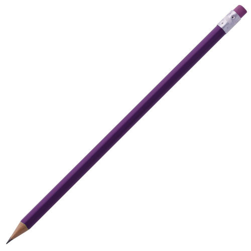 Изображение Карандаш простой Triangle с ластиком, фиолетовый