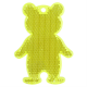 Изображение Пешеходный светоотражатель «Мишка», неон-желтый