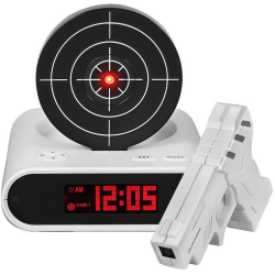 Часы - будильник Пистолет с мишенью