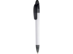 Ручка пластиковая шариковая Эвита, белая с черным