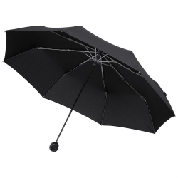 Зонт складной Floyd с кольцом, механический, 3 сложения, черный
