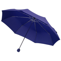 Зонт складной Floyd с кольцом, механический, 3 сложения, синий