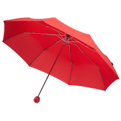 Зонт складной Floyd с кольцом, механический, 3 сложения, красный