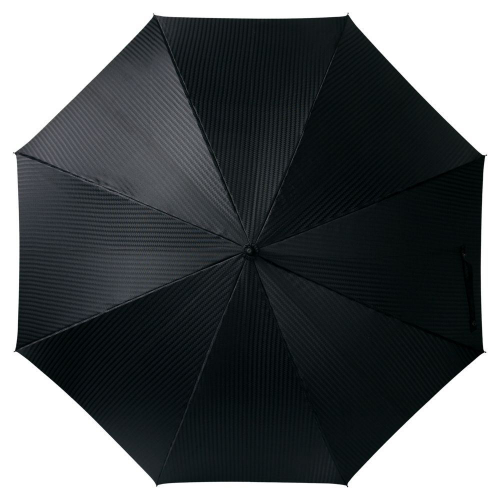 Изображение Зонт трость с фактурной тканью Ricardo, черный (купол 112 см)