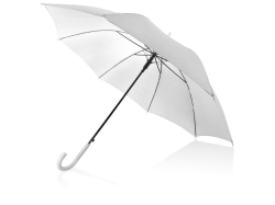 Зонт трость женский Яркость, полуавтомат, белый