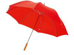Зонт трость с деревянной ручкой Karl, красный