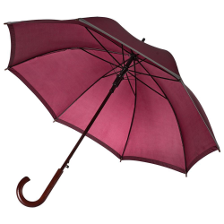 Зонт-трость со светоотражающей полосой Unit Reflect, бордовый