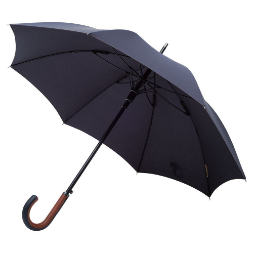 Изображение Мужской зонт трость Palermo, полуавтомат, кожаная ручка