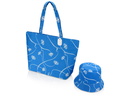Изображение Пляжный набор Боракай: сумка и панамка синие
