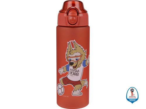 Изображение Спортивная бутылка 0,6 л FIFA World Cup Russia™, волк Забивака, красная
