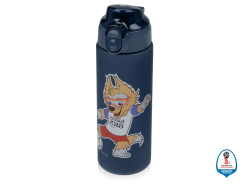 Спортивная бутылка 0,6 л FIFA World Cup Russia™, волк Забивака, темно-синяя