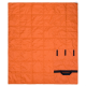 Изображение Плед стеганый Camper, водоотталкивающее покрытие, оранжевый