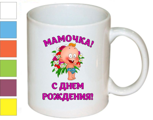 Изображение Подарочный набор с Днем рождения Мамочка: чай, кофе и кружка