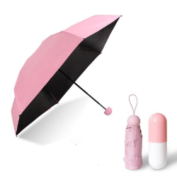 Зонт Капсула, розовый