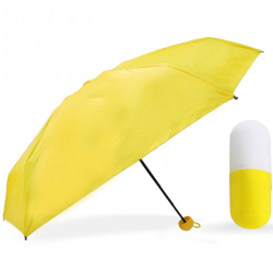 Зонт Капсула, желтый