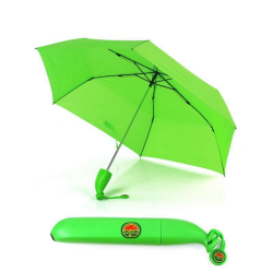 Зонт складной женский Банан, зеленый