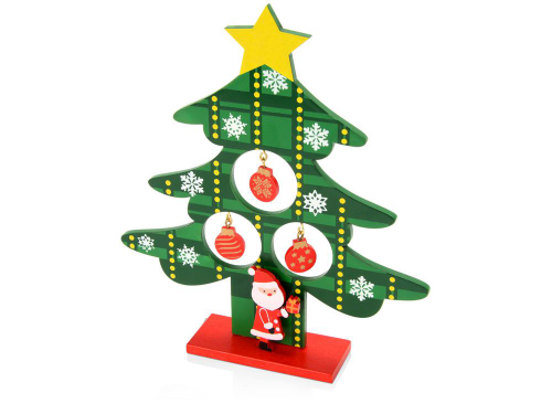 Изображение Декоративная елочка c игрушками и Дедом Морозом