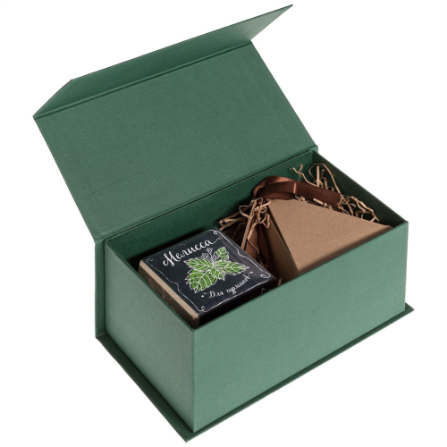 Изображение Коробка подарочная Very Much, зеленая, 23*12,6 см