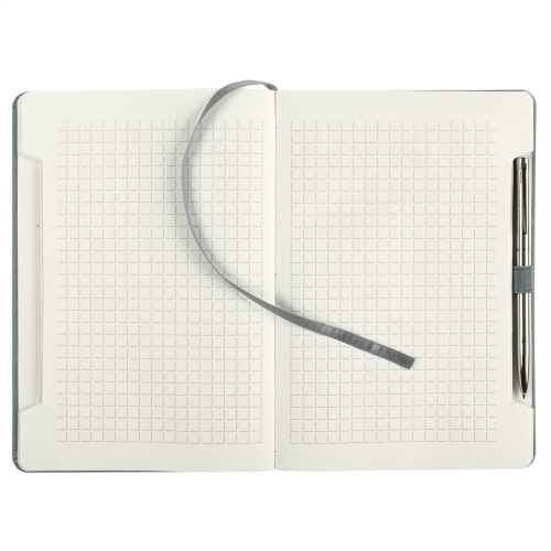 Изображение Блокнот Энигма с ручкой, серый