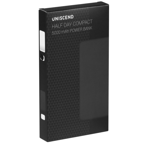 Изображение Внешний аккумулятор Uniscend Half Day Compact 5000 мAч, черный