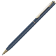 Изображение SLIM, ручка шариковая, синий (мокрый асфальт)/золотистый, металл