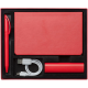Изображение Подарочный набор Plus: аккумулятор для телефона, ежедневник, ручка, красный