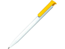 Ручка пластиковая шариковая Super-Hit Basic Polished желтая