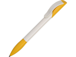 Ручка пластиковая шариковая Hattrix Basic желтая