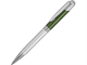 Изображение Ручка металлическая шариковая Мичиган серебристо-зеленая