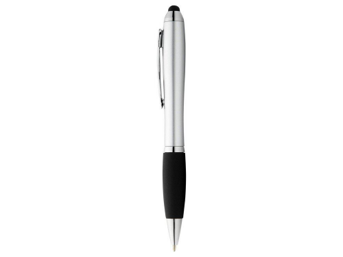 Изображение Ручка-стилус шариковая Nash серебристо-черная