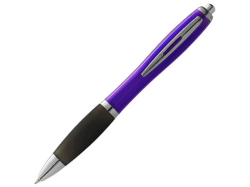 Ручка шариковая Nash пурпурно-черная