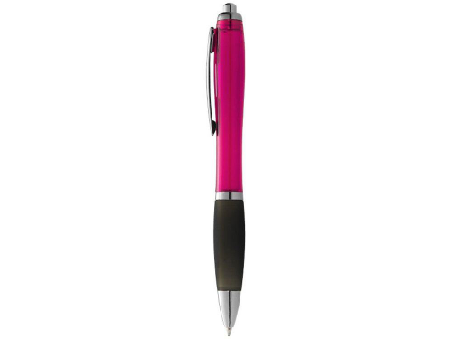 Изображение Ручка пластиковая шариковая Nash черно-розовая