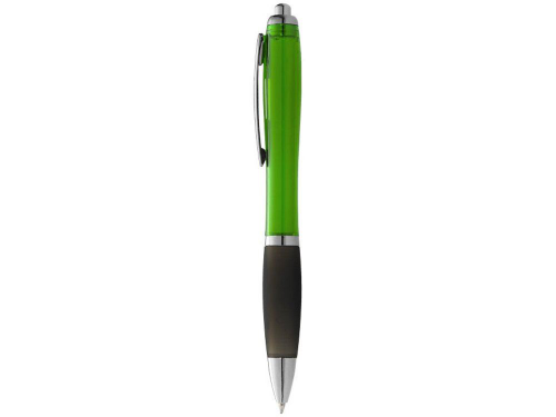 Изображение Ручка пластиковая шариковая Nash черно-зеленая