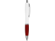 Изображение Ручка шариковая Nash бело-красная, чернила черные