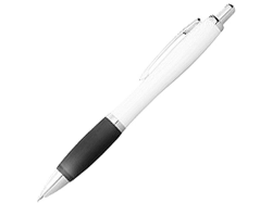 Ручка шариковая Nash черно-белая, чернила черные
