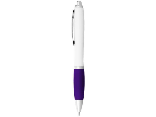 Изображение Ручка шариковая Nash бело-синяя, чернила черные