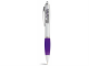 Изображение Ручка пластиковая шариковая Nash серебристая с фиолетовым грипом
