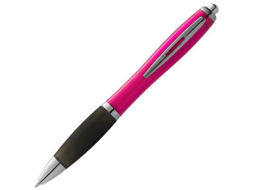 Изображение Ручка пластиковая Nash черно-розовая, чернила черные