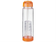 Изображение Бутылка Tutti Frutti прозрачная с оранжевой крышкой
