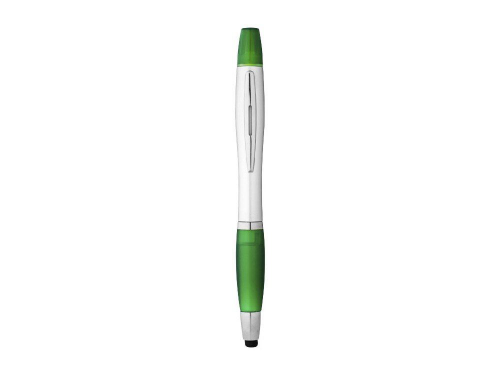 Изображение Ручка-стилус шариковая Nash с маркером серебристая, чернила черные