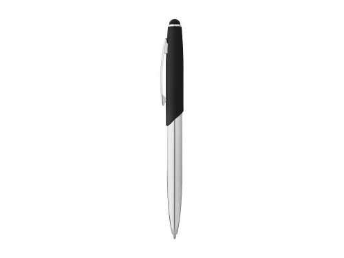 Изображение Ручка металлическая шариковая Geneva серебристо-черная