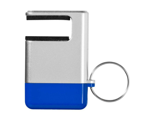Изображение Подставка-брелок для мобильного телефона GoGo серебристо-синяя
