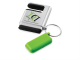 Изображение Подставка-брелок для мобильного телефона GoGo серебристо-зеленая