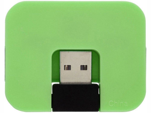 Изображение USB Hub Gaia на 4 порта зеленый