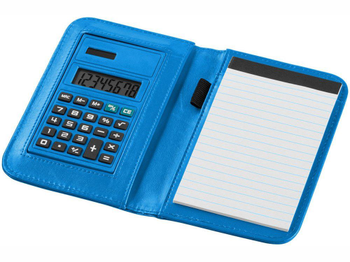 Изображение Блокнот А6 Smarti с калькулятором светло-синий