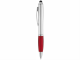 Изображение Ручка-стилус шариковая Nash серебристо-красная, чернила черные