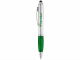 Изображение Ручка-стилус шариковая Nash серебристо-зеленая, чернила черные