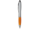 Изображение Ручка-стилус шариковая Nash оранжево-серебристая, чернила черные